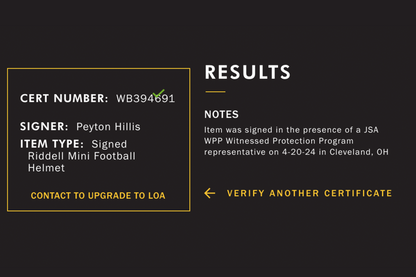 Peyton Hillis Signed Cleveland Browns Mini Helmet