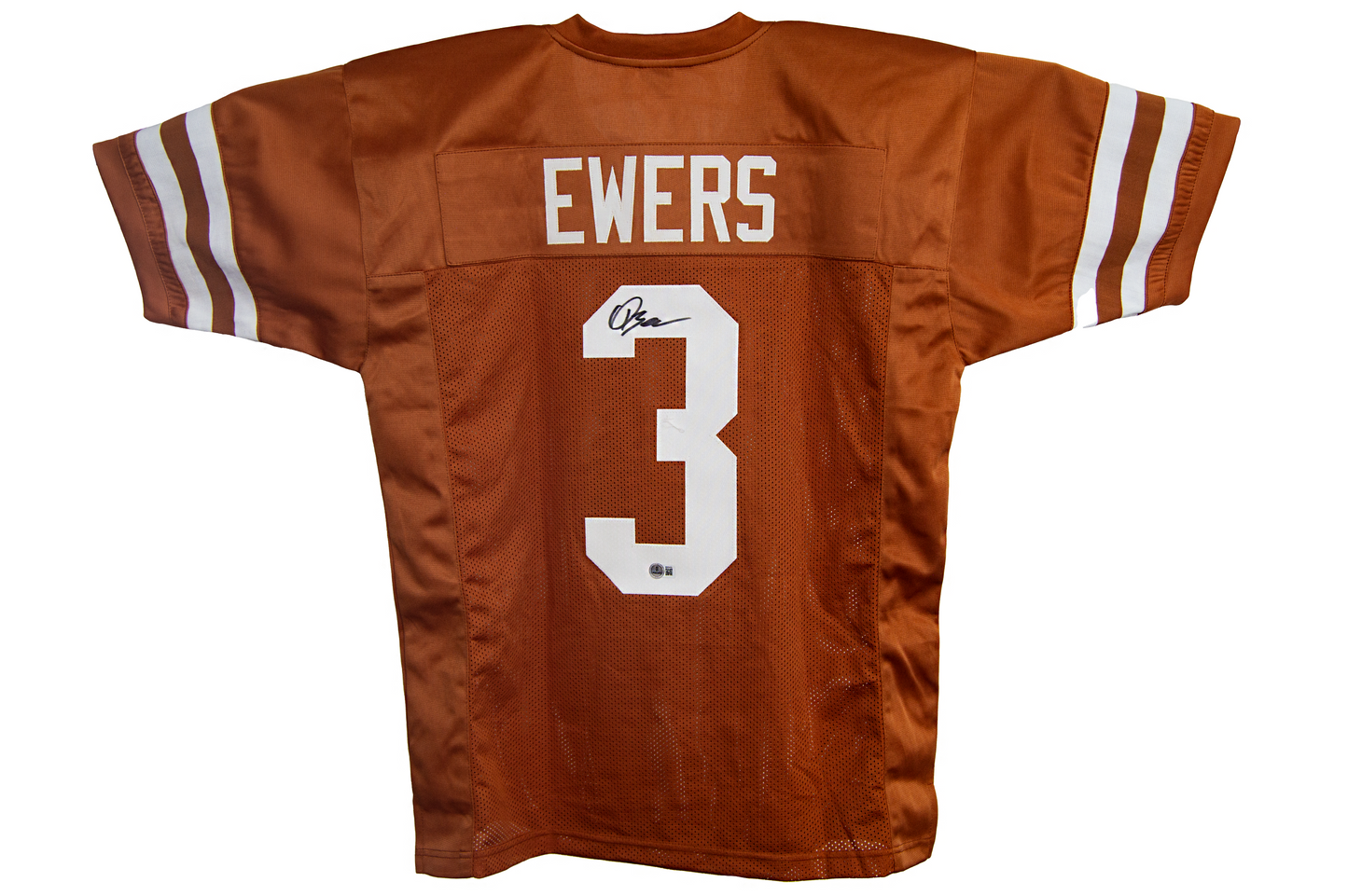 Quinn Ewers Autographed Custom Orange Texas Jersey