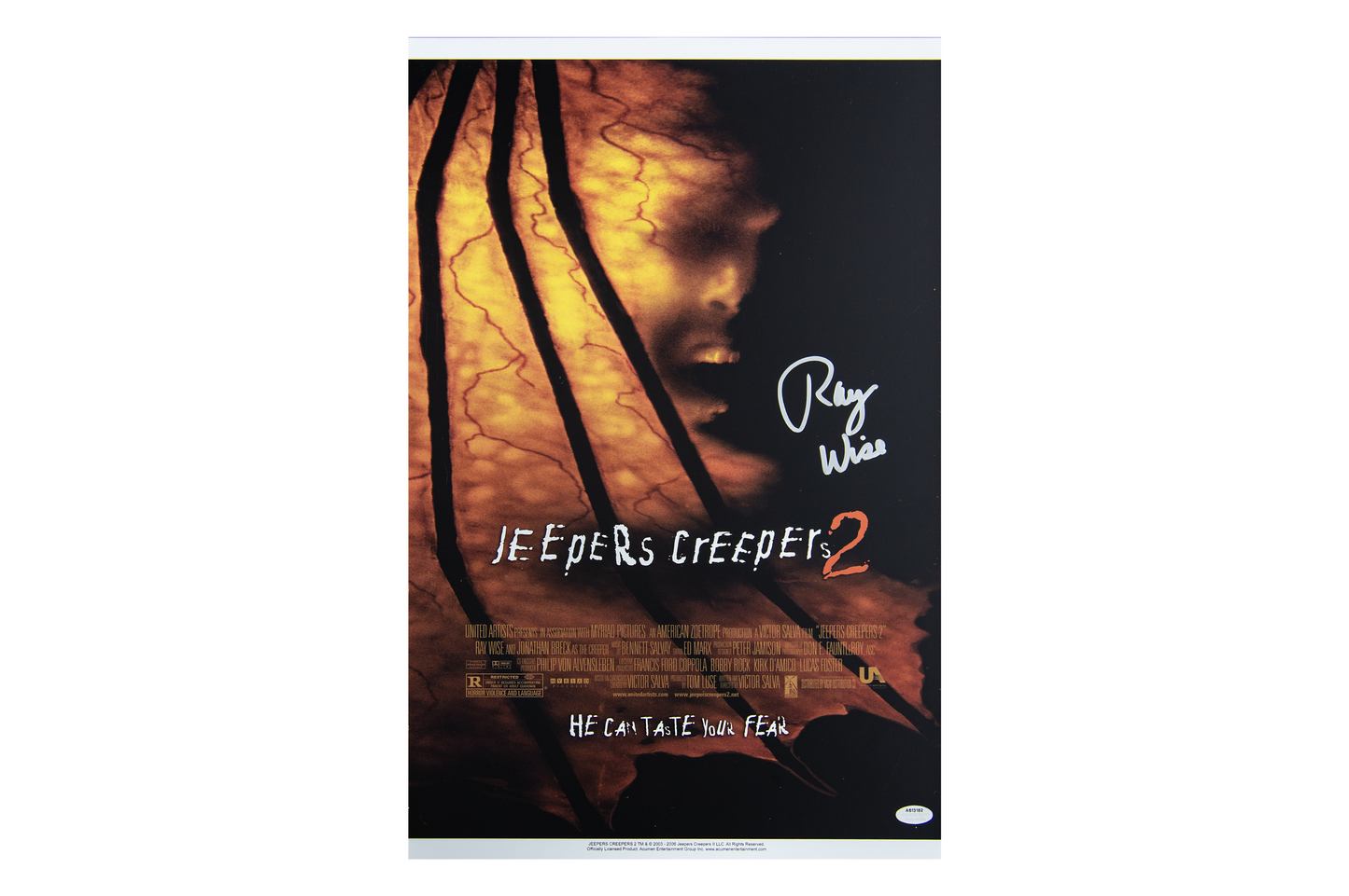 Ray Wise Autographed 'Jeepers Creepers 2' 11x17 Poster
