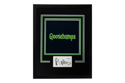 R.L. Stine Autographed Framed 'Goosebumps' Display