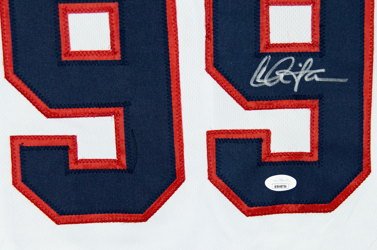 Charlie Sheen Autographed 'Major League' Custom Cleveland Jersey (Wild Thing)