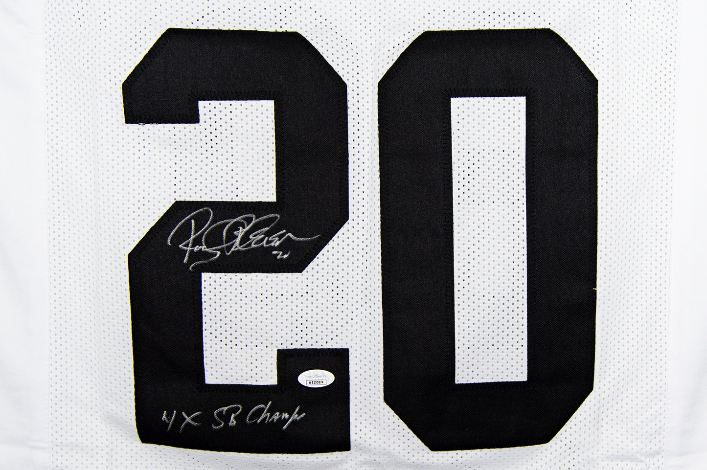 Rocky Bleier Autographed Custom White Pittsburgh Jersey (4x SB Champ)