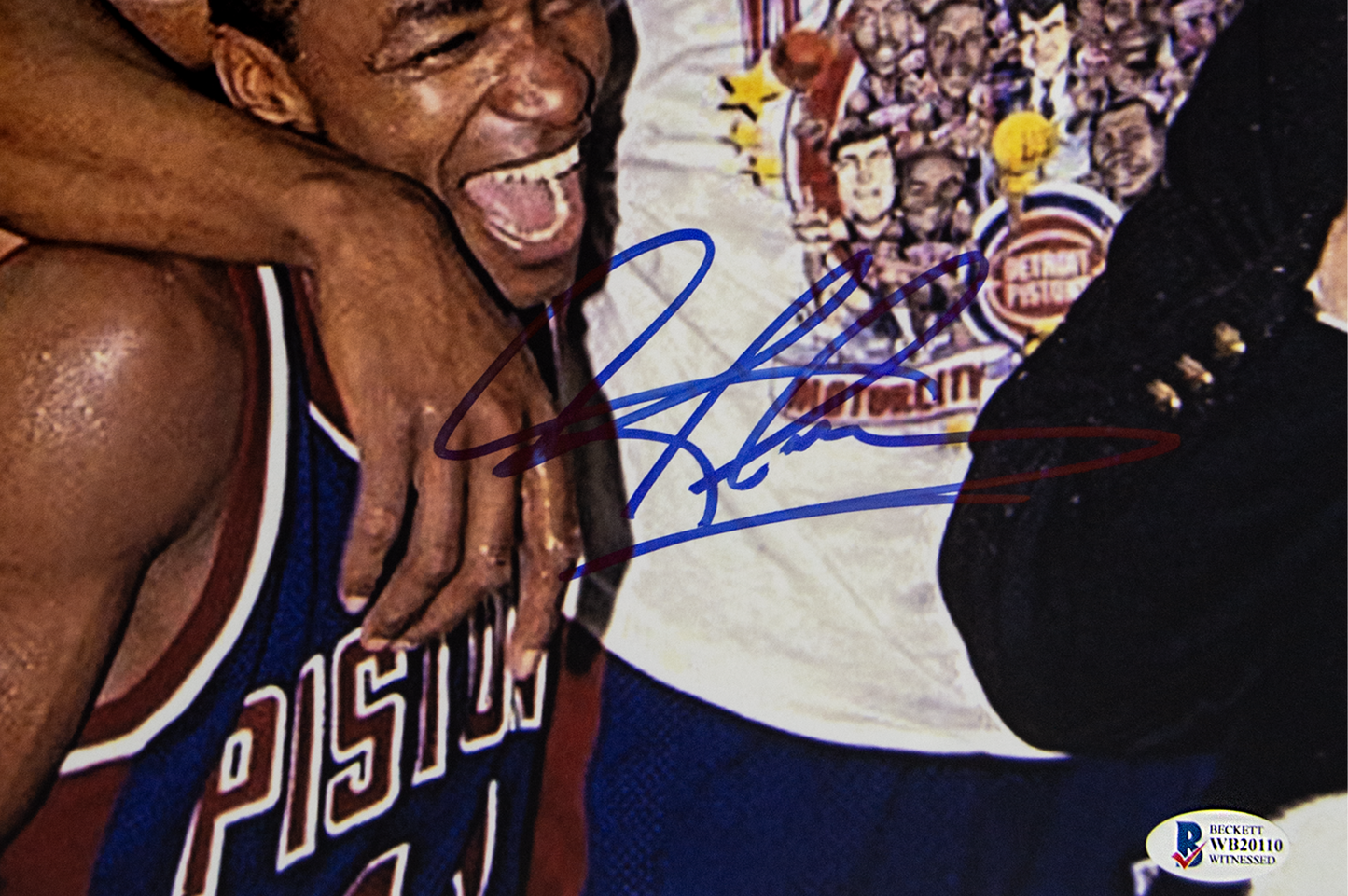 Dennis Rodman and Isiah Thomas Autographed 11x14 Detroit Pistons Photo