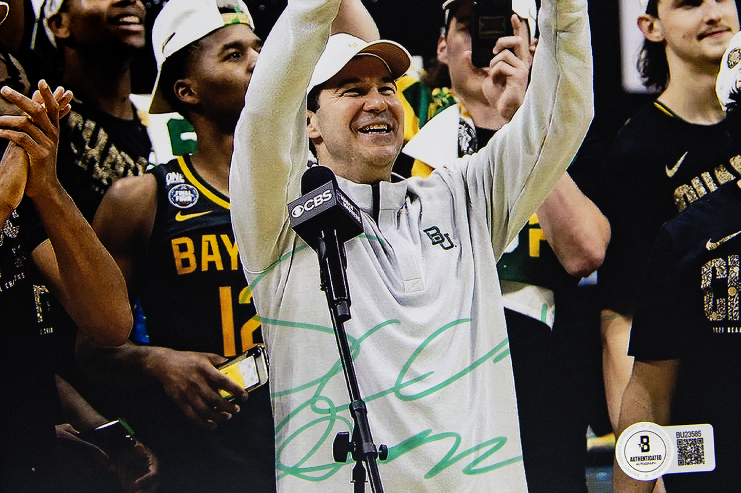 Scott Drew Autographed Baylor Bears Photo