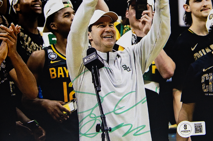Scott Drew Autographed Baylor Bears Photo