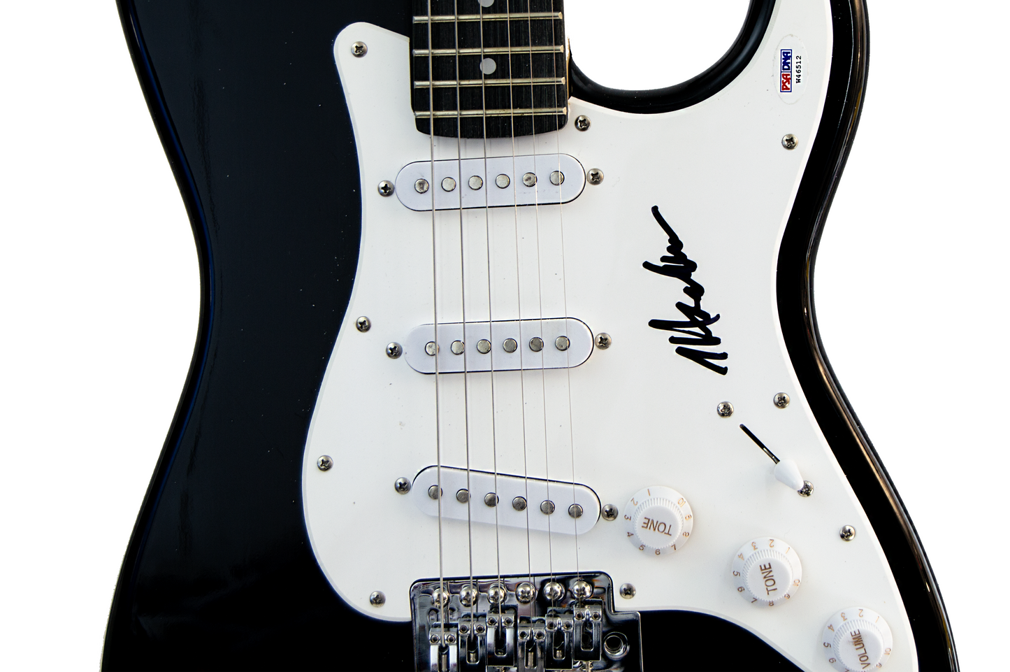 Steve Hackett Autographed Black Guitar