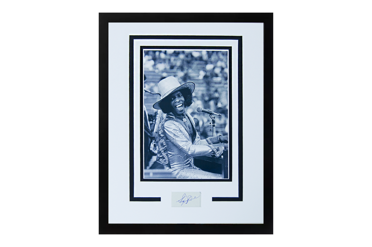 Sly Stone Autographed Framed Display