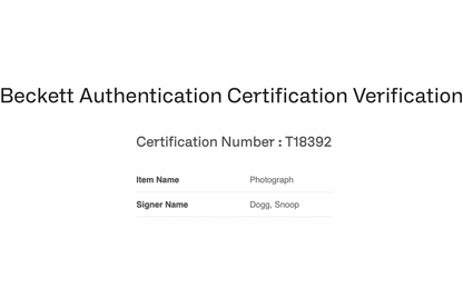 Snoop Dogg Autographed 'Starskey & Hutch' Photo