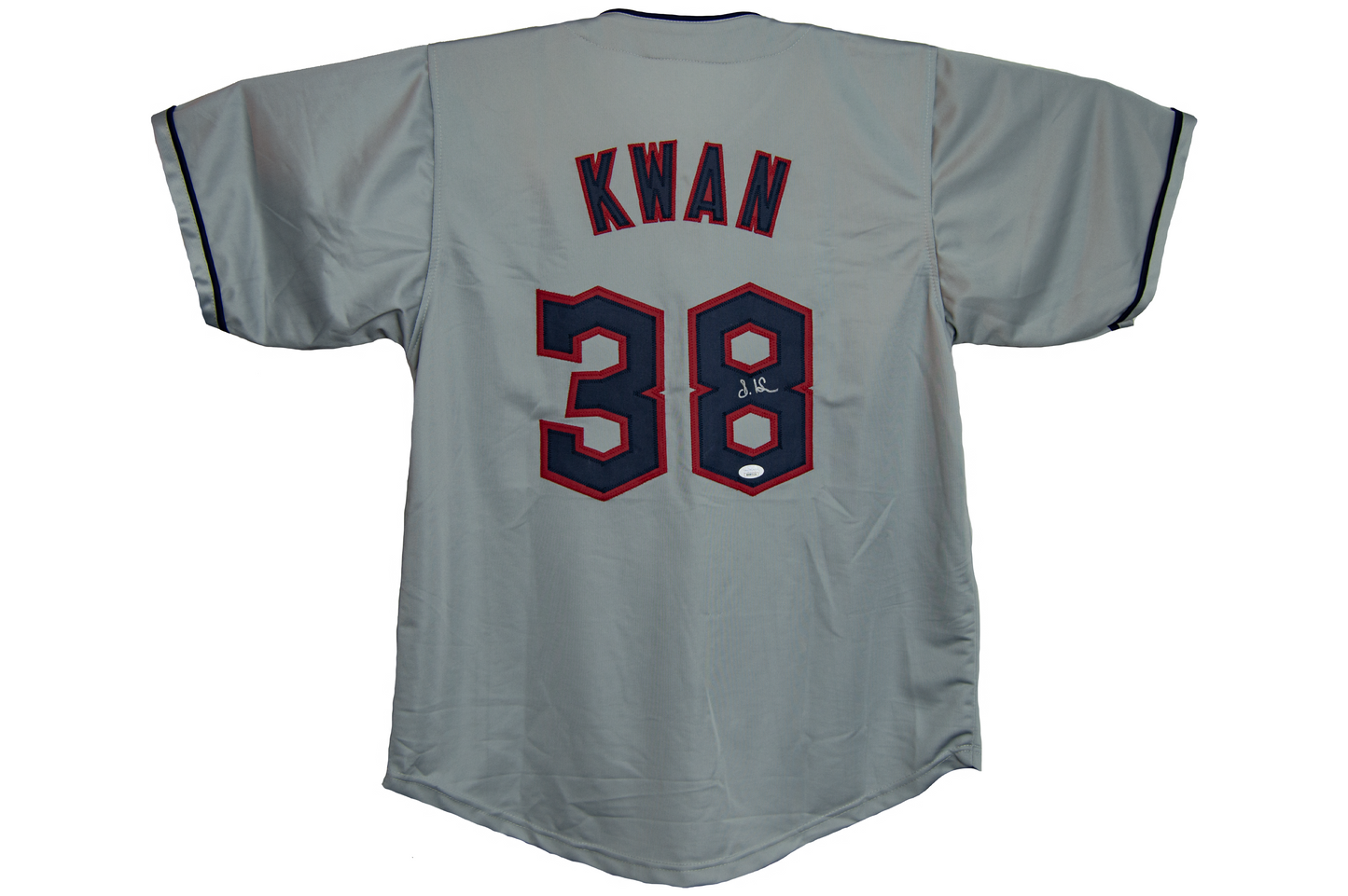 Steven Kwan Autographed Gray Cleveland Guardians Jersey