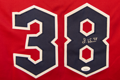 Steven Kwan Autographed Custom Red Cleveland Guardians Jersey