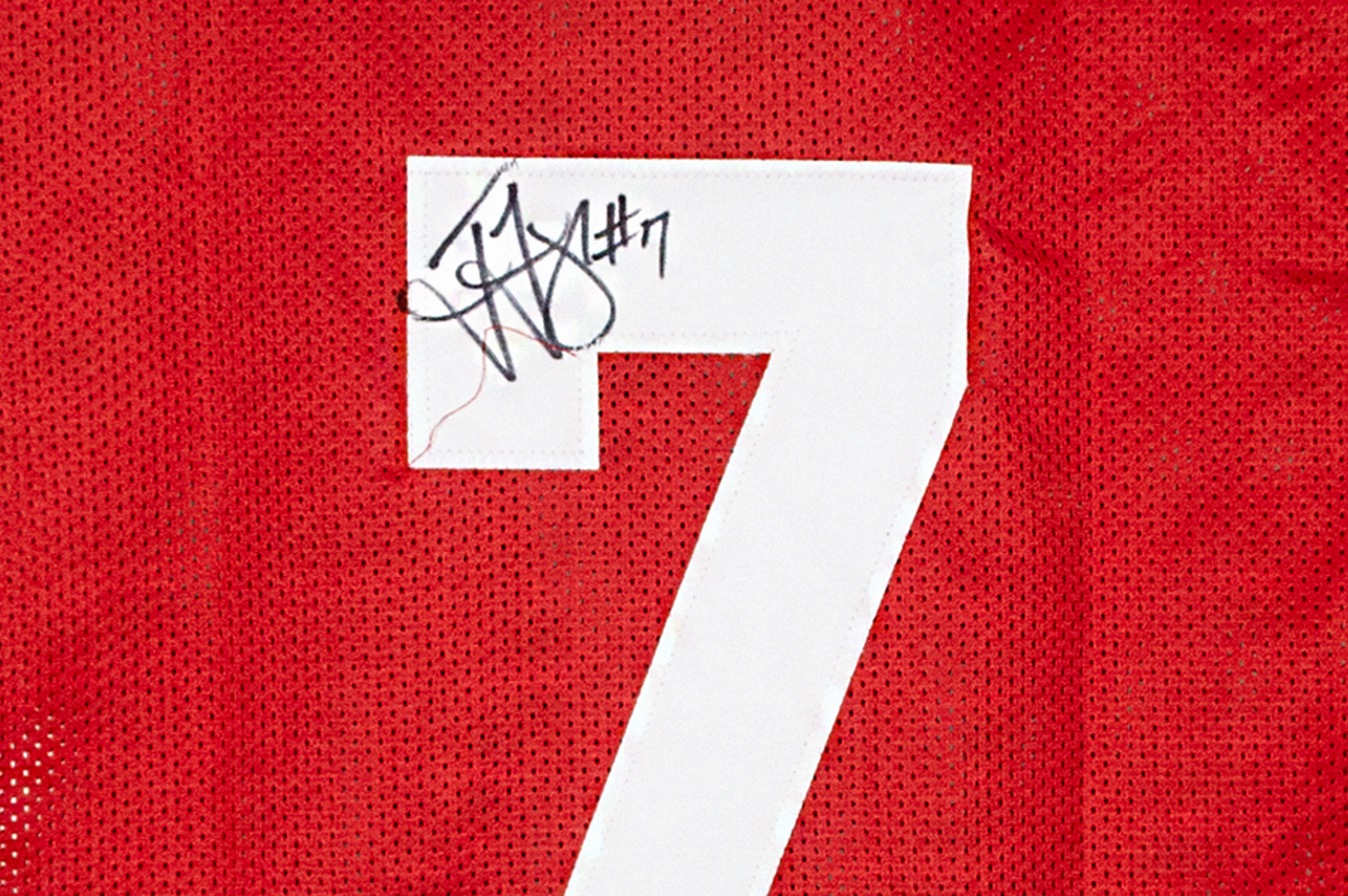 Ted Ginn Jr Autographed Custom Ohio Scarlet Jersey
