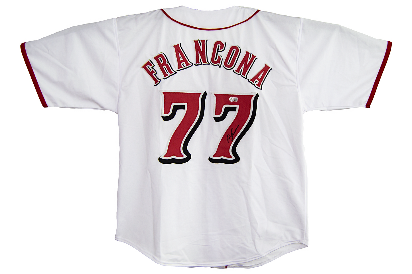 Terry Francona Autographed White Cincinnati Jersey