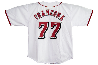Terry Francona Autographed White Cincinnati Jersey