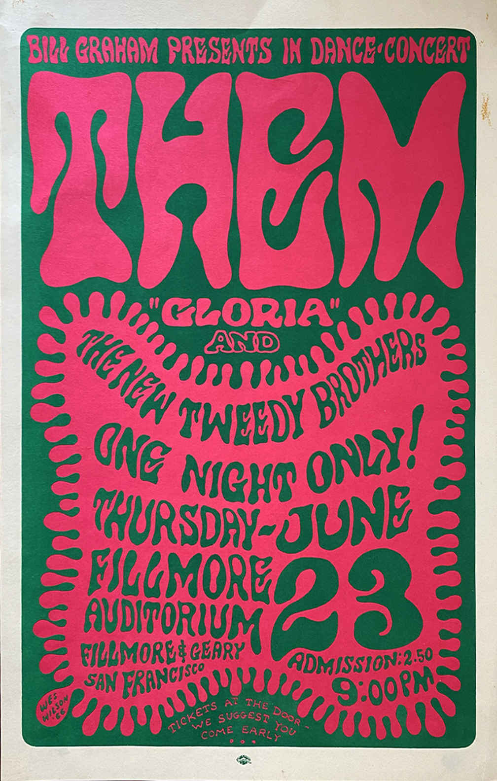 Them - Fillmore West - 1966 (2nd Print)