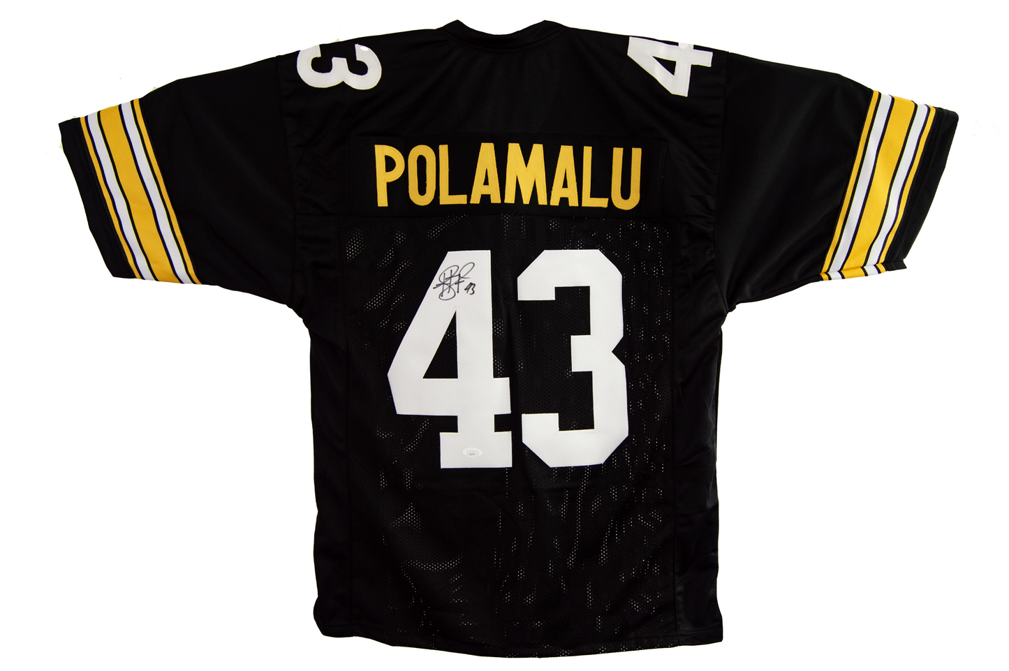 Troy Polamalu Autographed Custom Black Pittsburgh Jersey