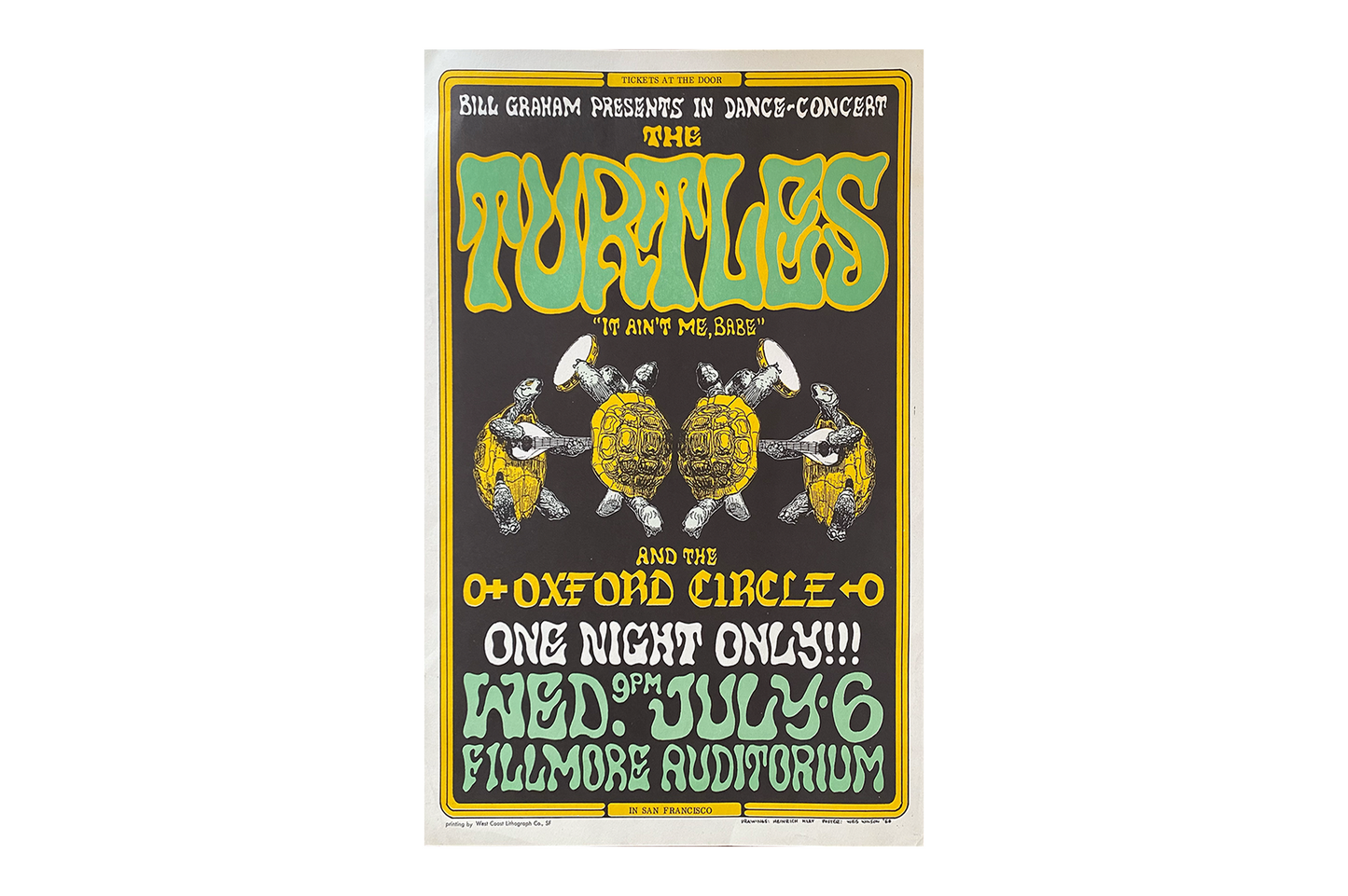 The Turtles - Fillmore West - 1966 (2nd Print)