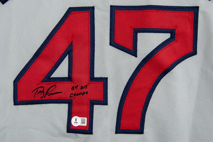 Terry Francona Autographed Custom Gray Boston Jersey
