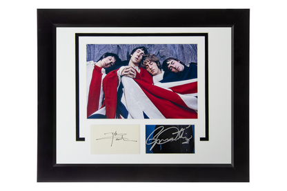 Pete Townshend and Roger Daltrey Autographed Framed Cut Display