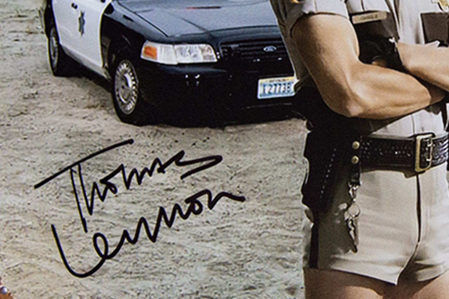 Thomas Lennon Autographed 'Reno 911' 8x11 Tin Sign