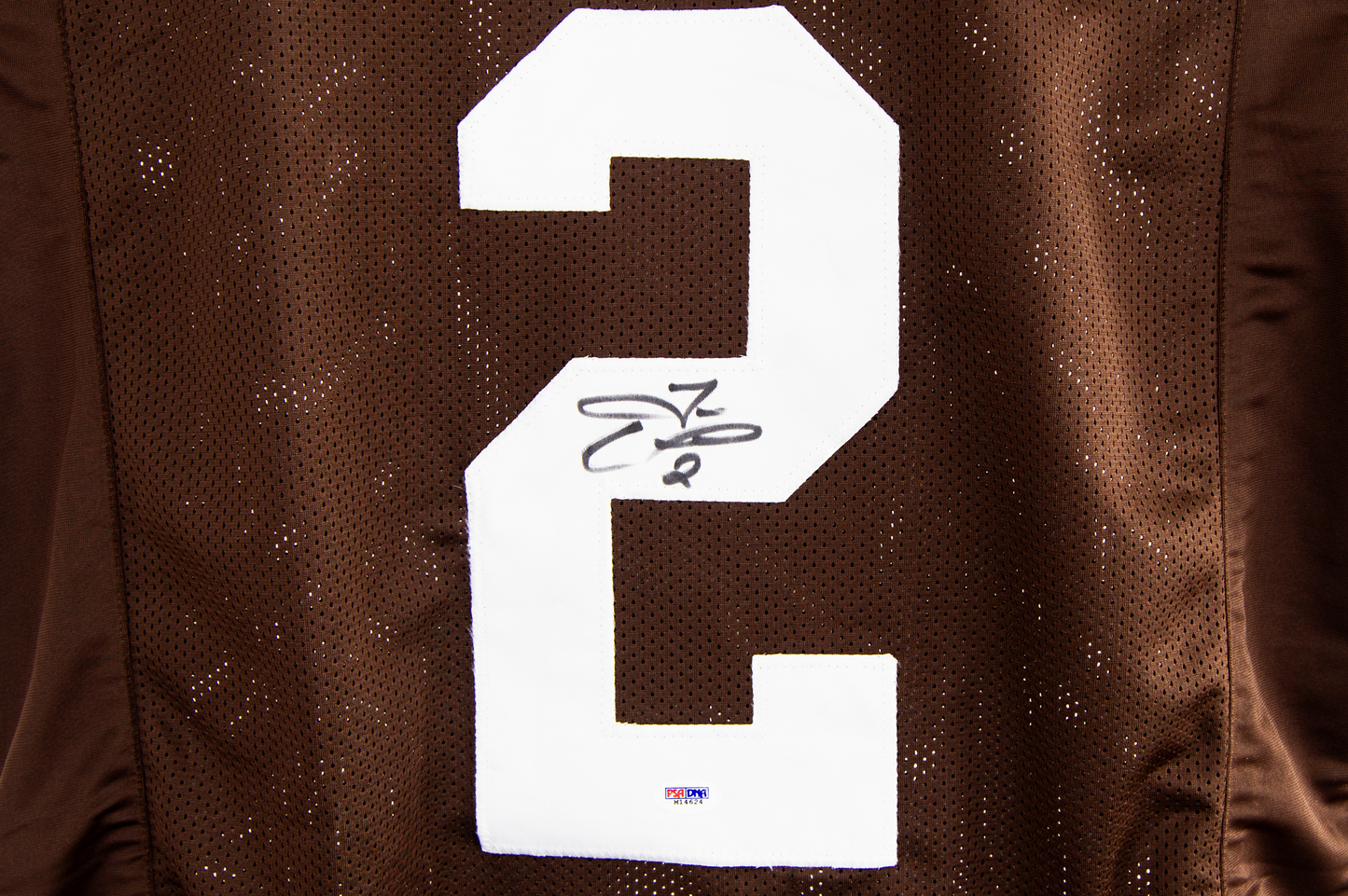 Tim Couch Autographed Custom Brown Cleveland Jersey
