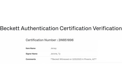 Ty Jerome Autographed Custom Black Cleveland Cavaliers Jersey