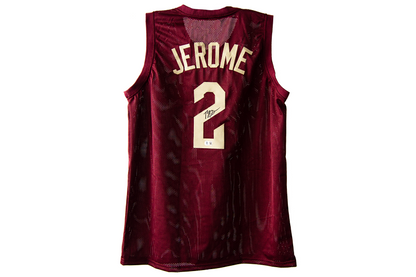 Ty Jerome Autographed Custom Black Cleveland Cavaliers Jersey