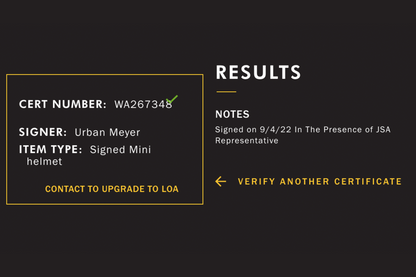 Urban Meyer Signed Ohio State Buckeyes Mini Helmet