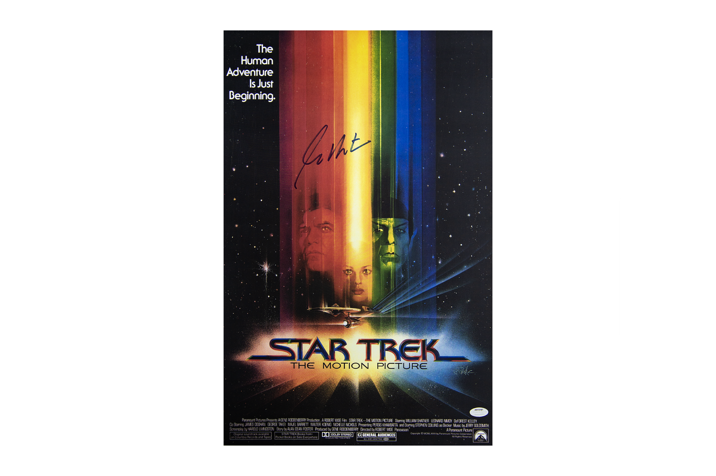 William Shatner Autographed 'Star Trek' Poster