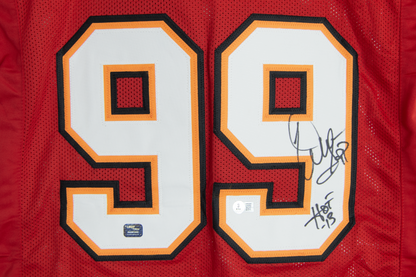 Warren Sapp Autographed Red Custom Tampa Bay Buccaneers Jersey (HOF '13)