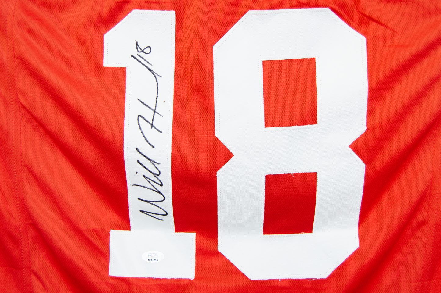 Will Howard Autographed Ohio Scarlet Custom Jersey