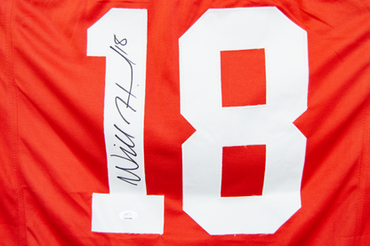 Will Howard Autographed Ohio Scarlet Custom Jersey