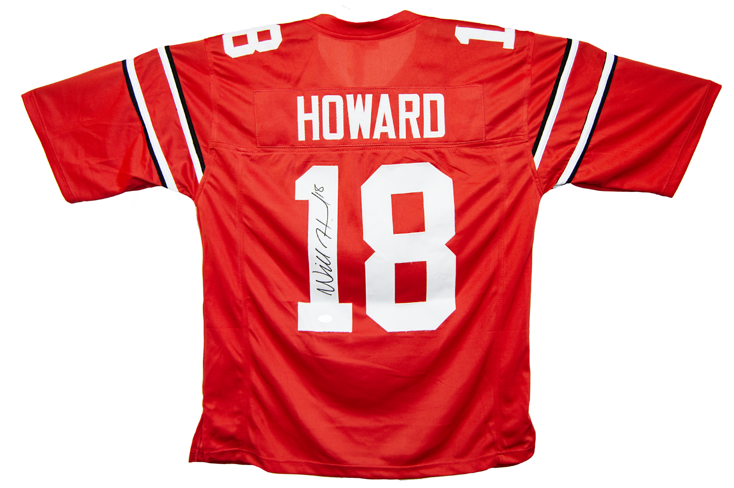 Will Howard Autographed Ohio Scarlet Custom Jersey