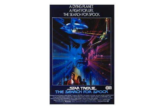 William Shatner Autographed 'Star Trek III' Poster