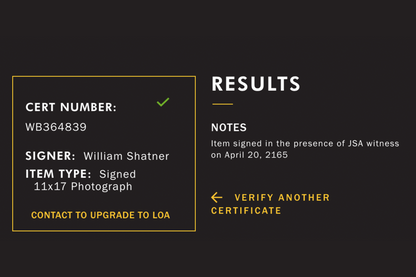 William Shatner Autographed 'Star Trek' Poster