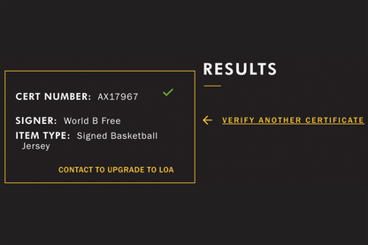 World B Free Autographed Custom Orange Cleveland Jersey