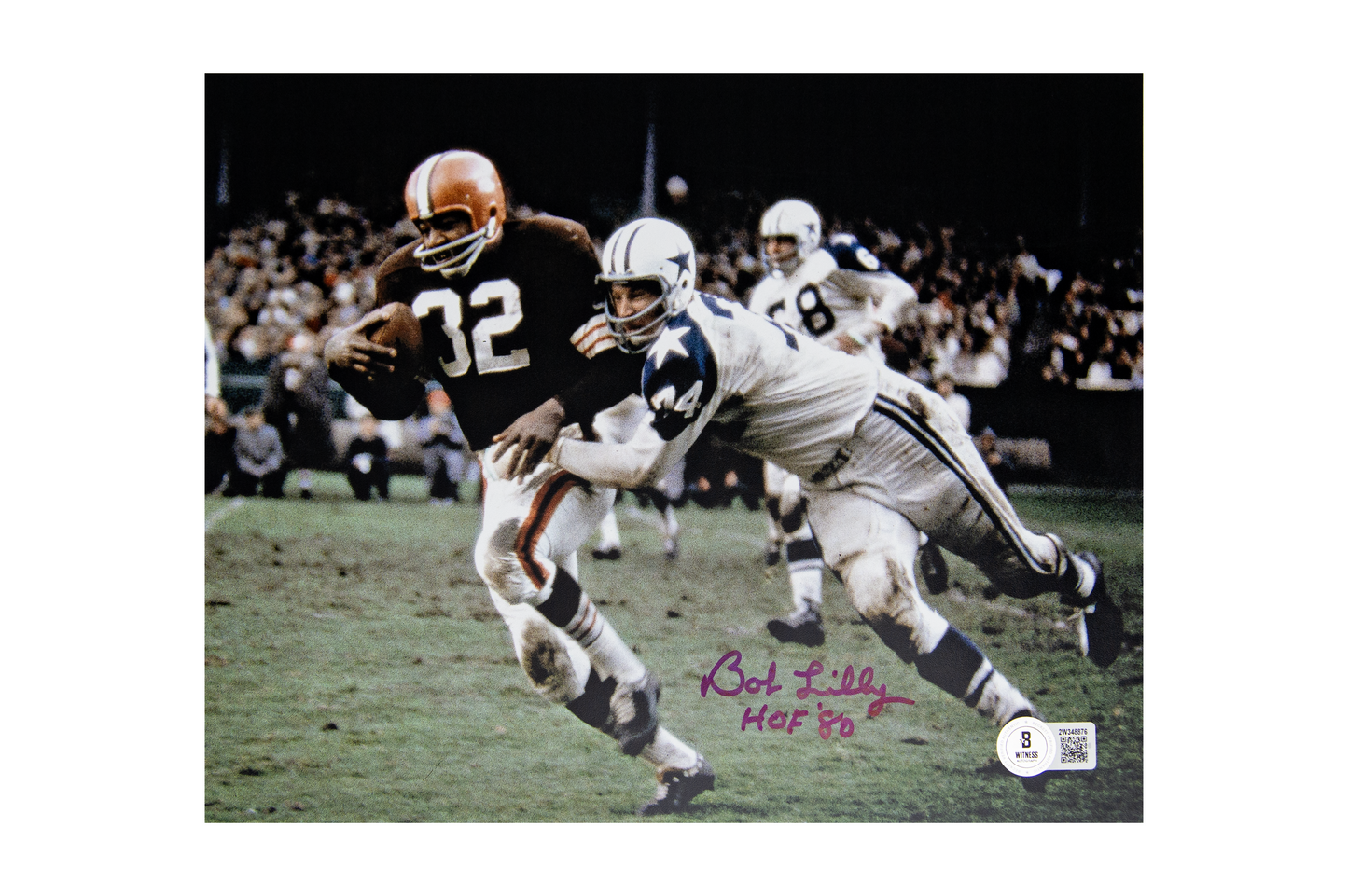 Bob Lilly Autographed Dallas Cowboys Photo (HOF 80)