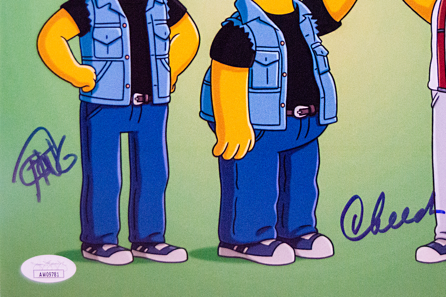 Cheech and Chong Autographed 'The Simpsons' 8x10 Picture