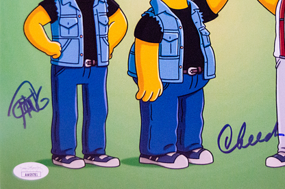 Cheech and Chong Autographed 'The Simpsons' 8x10 Photo