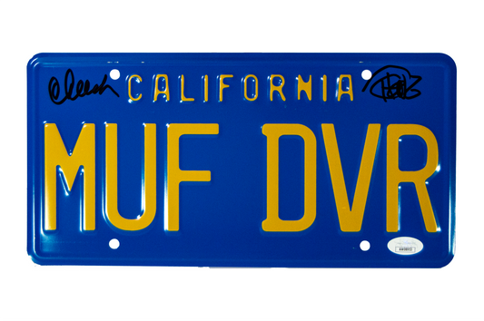 Cheech and Chong Signed License Plate (MUF DVR)