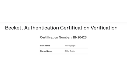 Craig Ehlo Autographed 8x10 Cleveland Cavaliers photo