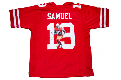 Deebo Samuel Autographed Custom Red San Francisco Jersey