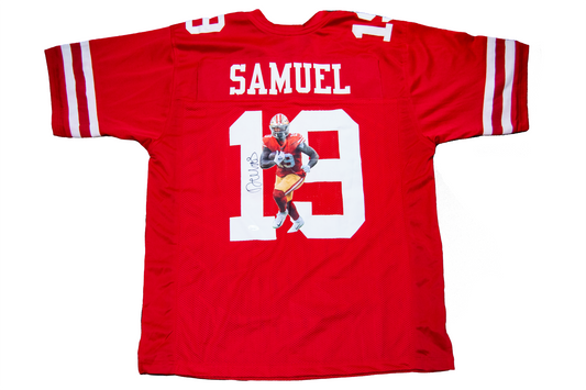 Deebo Samuel Autographed Red San Francisco Custom Jersey