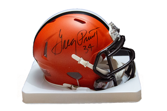 Greg Pruitt Signed Cleveland Browns Mini Helmet