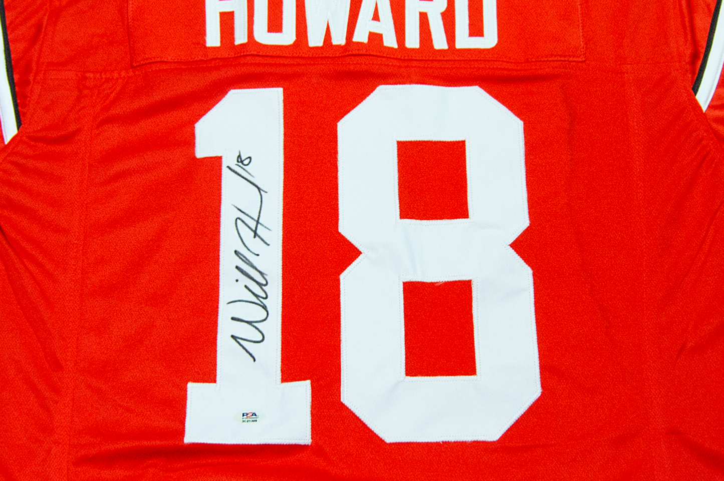 Will Howard Autographed Ohio Scarlet Custom Jersey