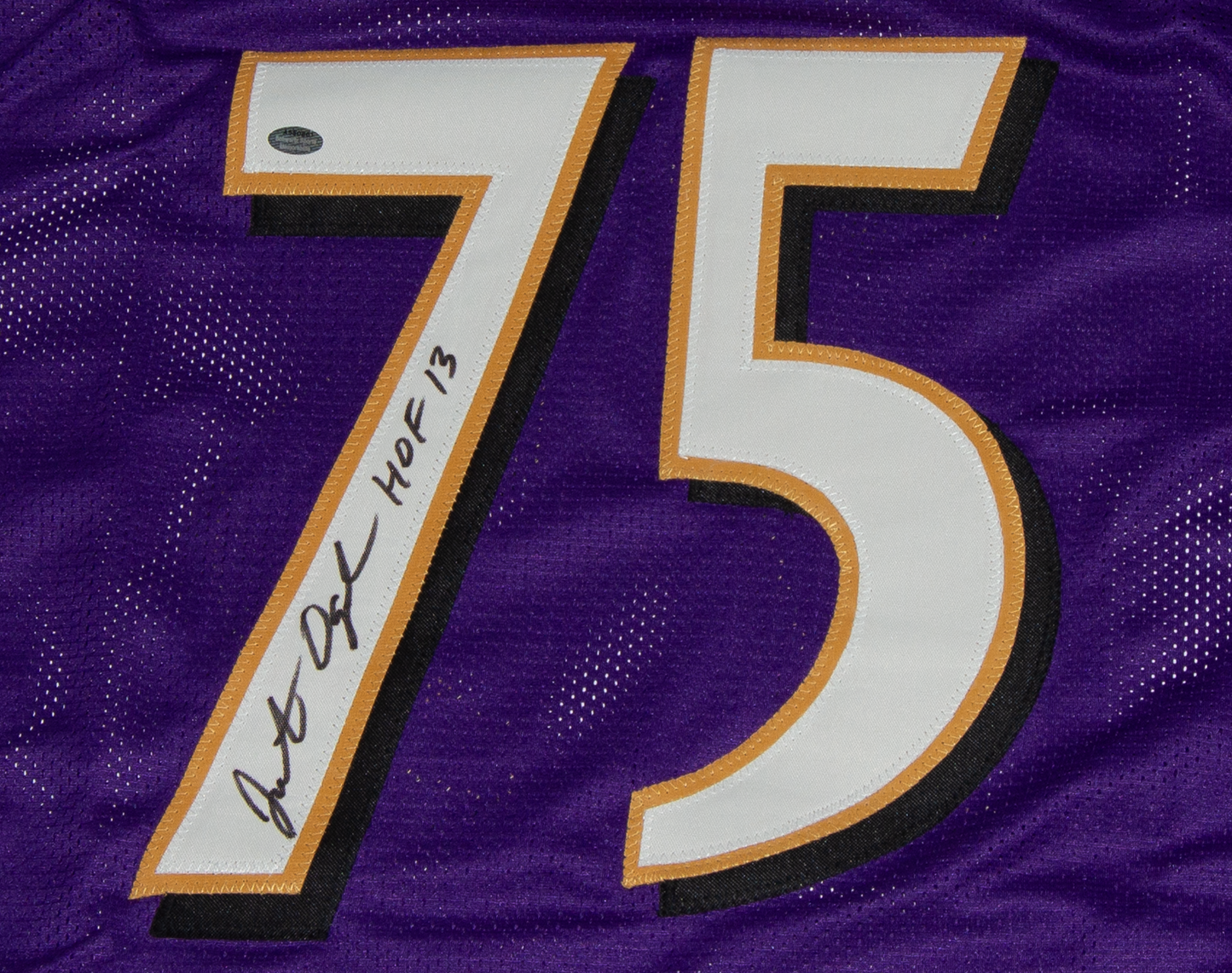 Jonathan Ogden Signed Purple Baltimore Custom Jersey (HOF '13)