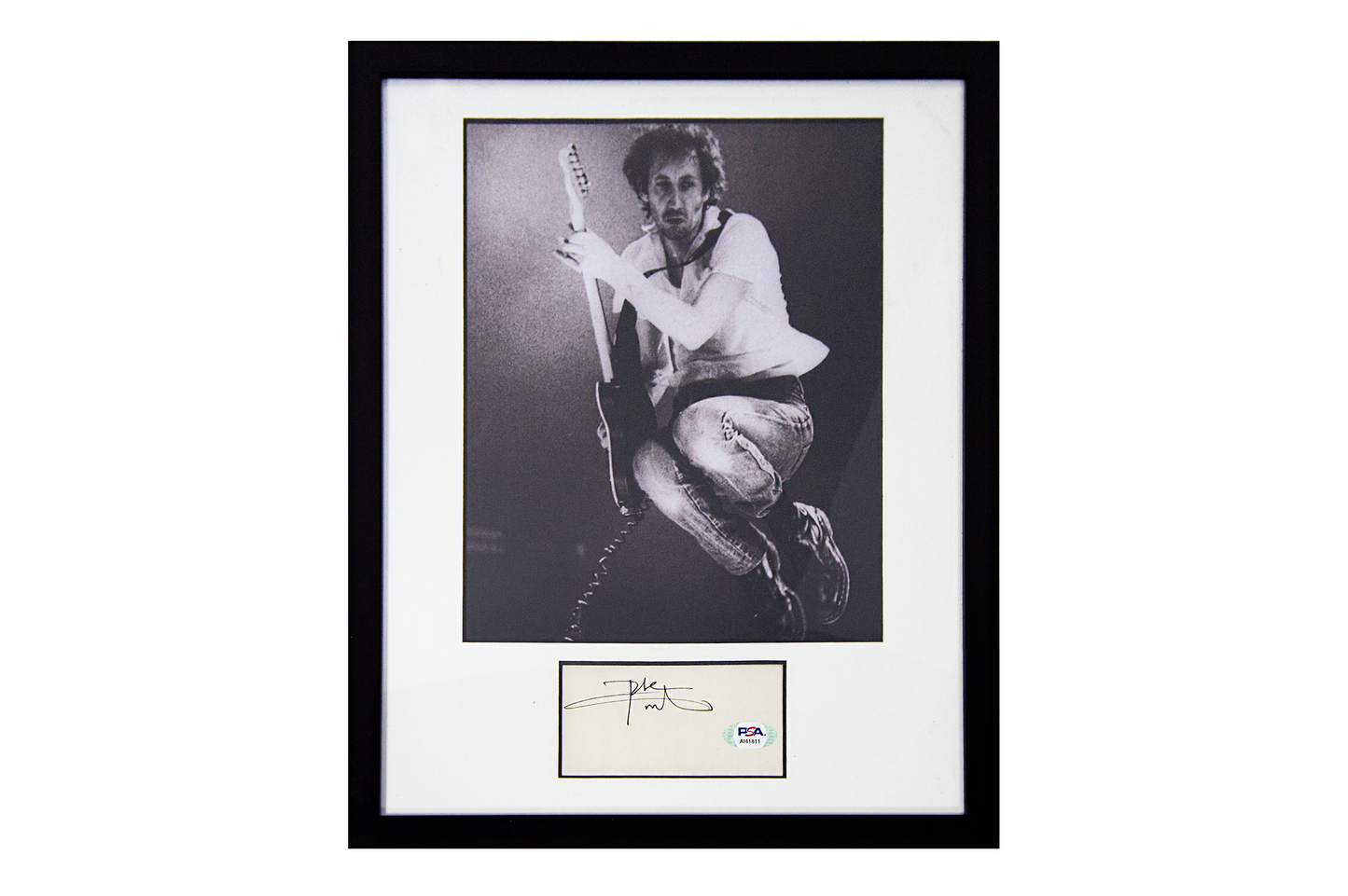 Pete Townshend Autographed Framed Cut Display