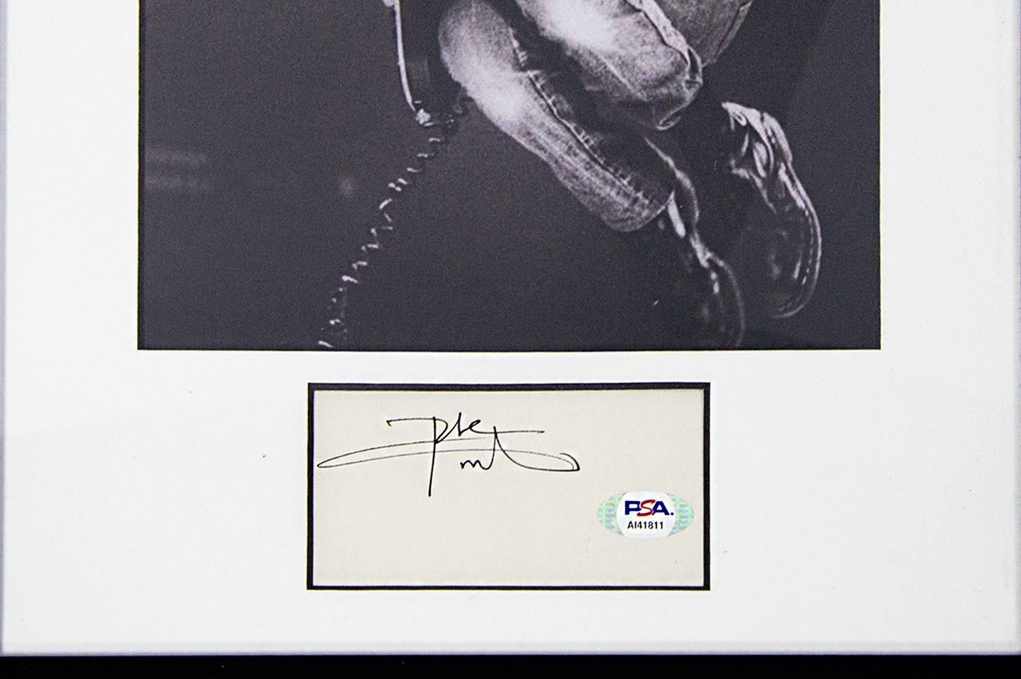 Pete Townshend Autographed Framed Cut Display