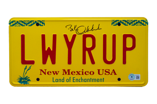 Bob Odenkirk Signed License Plate (LWYRUP)