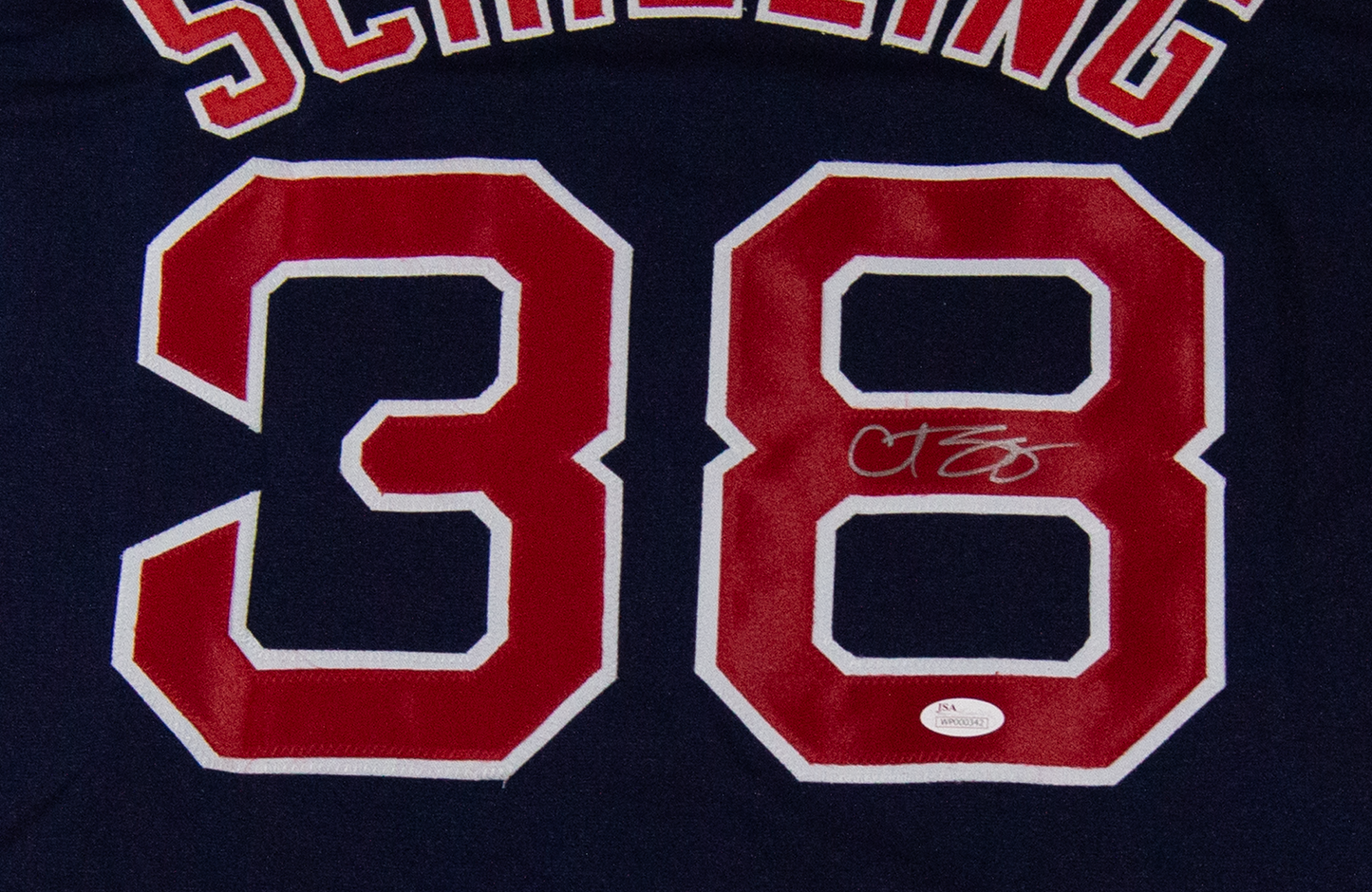 Curt Schilling Autographed Blue Boston Custom Jersey