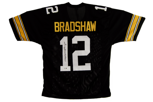 Terry Bradshaw Autographed Custom Black Pittsburgh Jersey